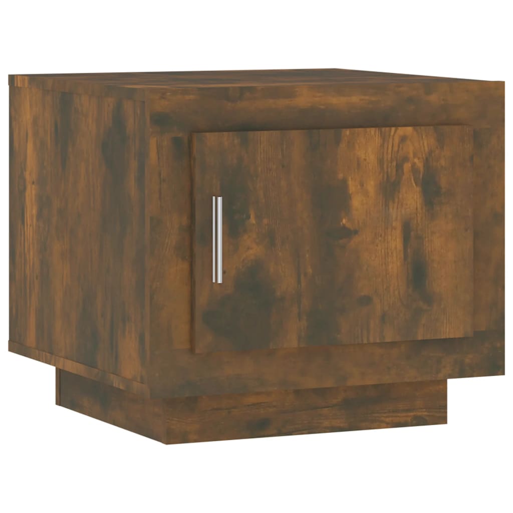 Table basse chêne fumé 51x50x45 cm bois d’ingénierie - Tables basses