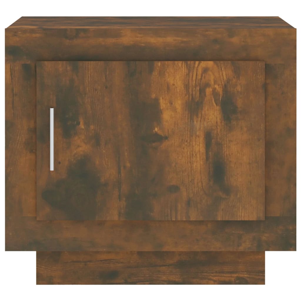 Table basse chêne fumé 51x50x45 cm bois d’ingénierie - Tables basses
