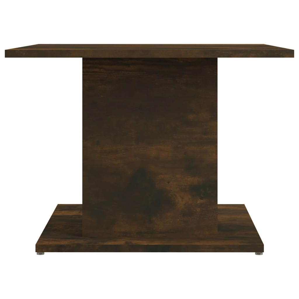 Table basse chêne fumé 55,5x55,5x40 cm bois d’ingénierie - Tables basses