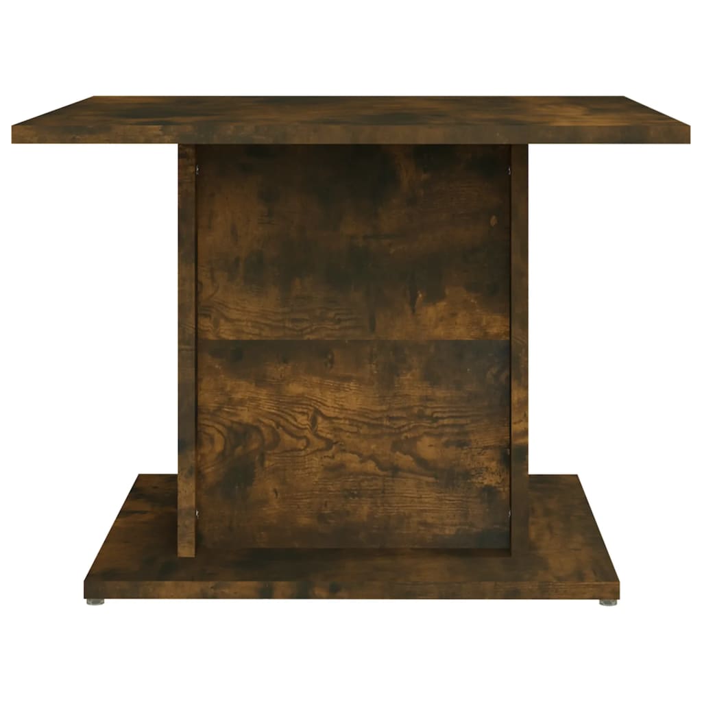 Table basse chêne fumé 55,5x55,5x40 cm bois d’ingénierie - Tables basses