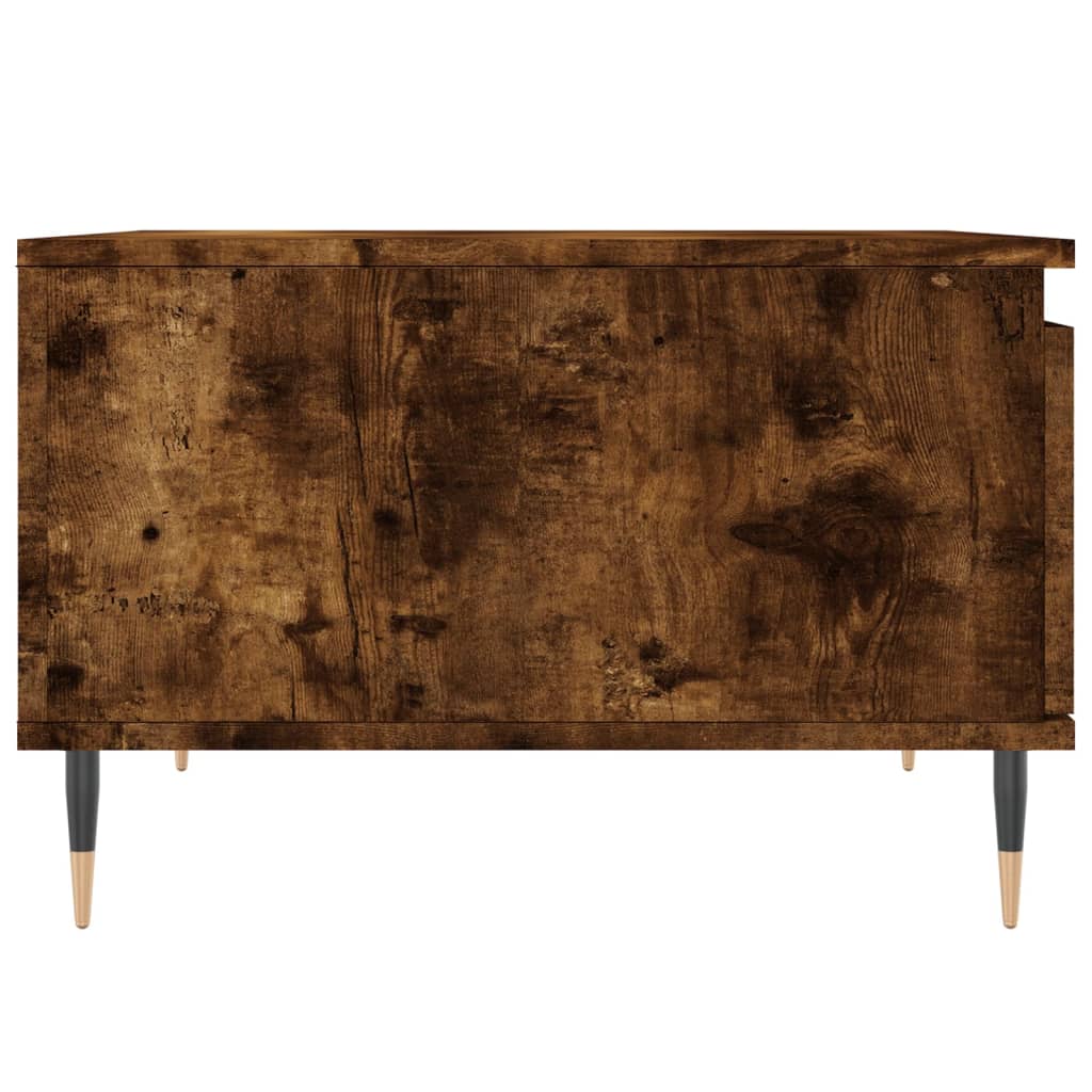 Table basse chêne fumé 55x55x36,5 cm bois d’ingénierie - Tables basses