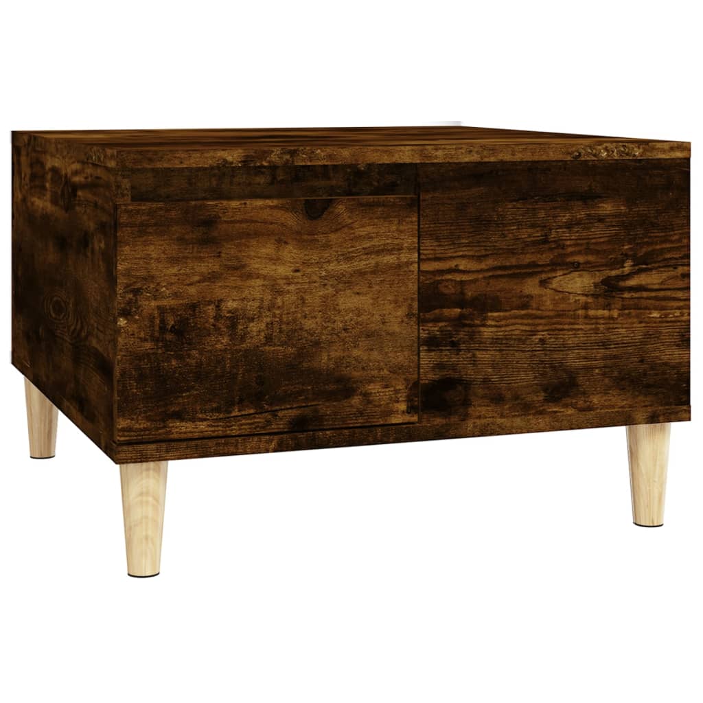 Table basse chêne fumé 55x55x36,5 cm bois d’ingénierie - Tables basses