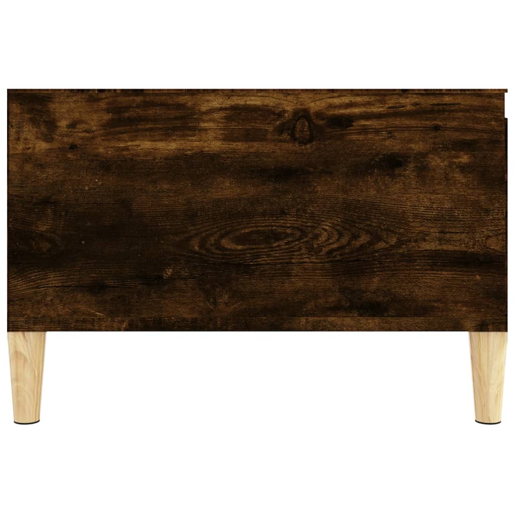 Table basse chêne fumé 55x55x36,5 cm bois d’ingénierie - Tables basses