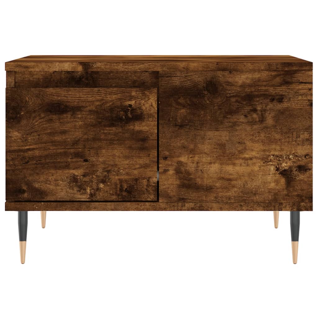 Table basse chêne fumé 55x55x36,5 cm bois d’ingénierie - Tables basses