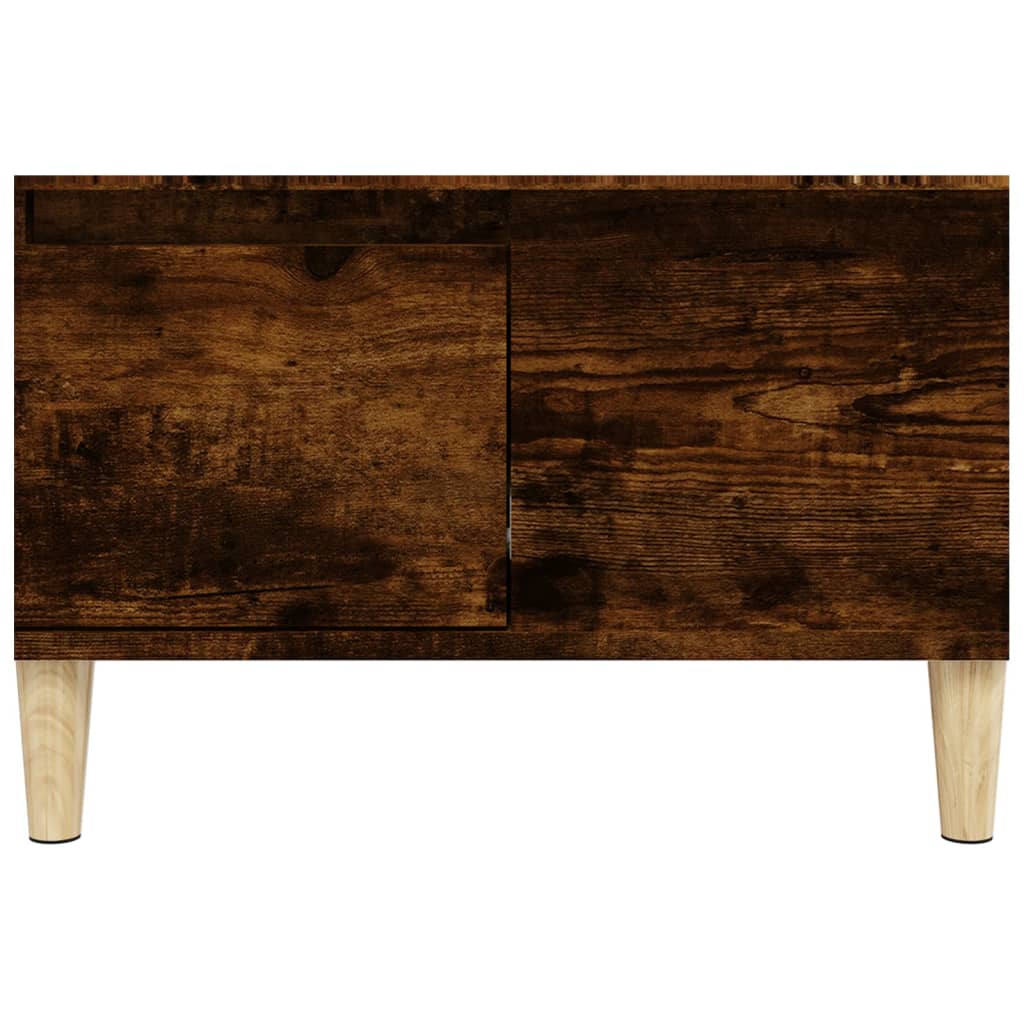 Table basse chêne fumé 55x55x36,5 cm bois d’ingénierie - Tables basses