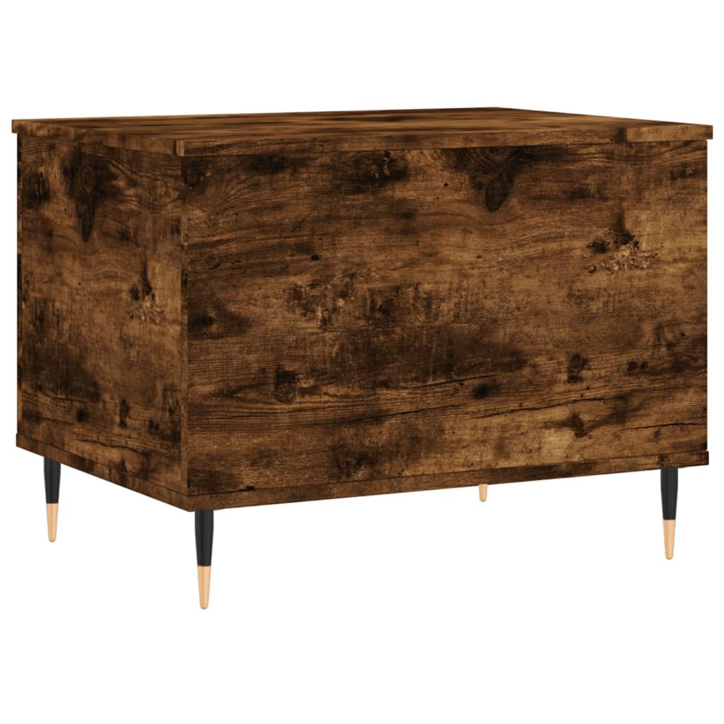 Table basse Chêne fumé 60x44,5x45 cm Bois d’ingénierie - Tables basses