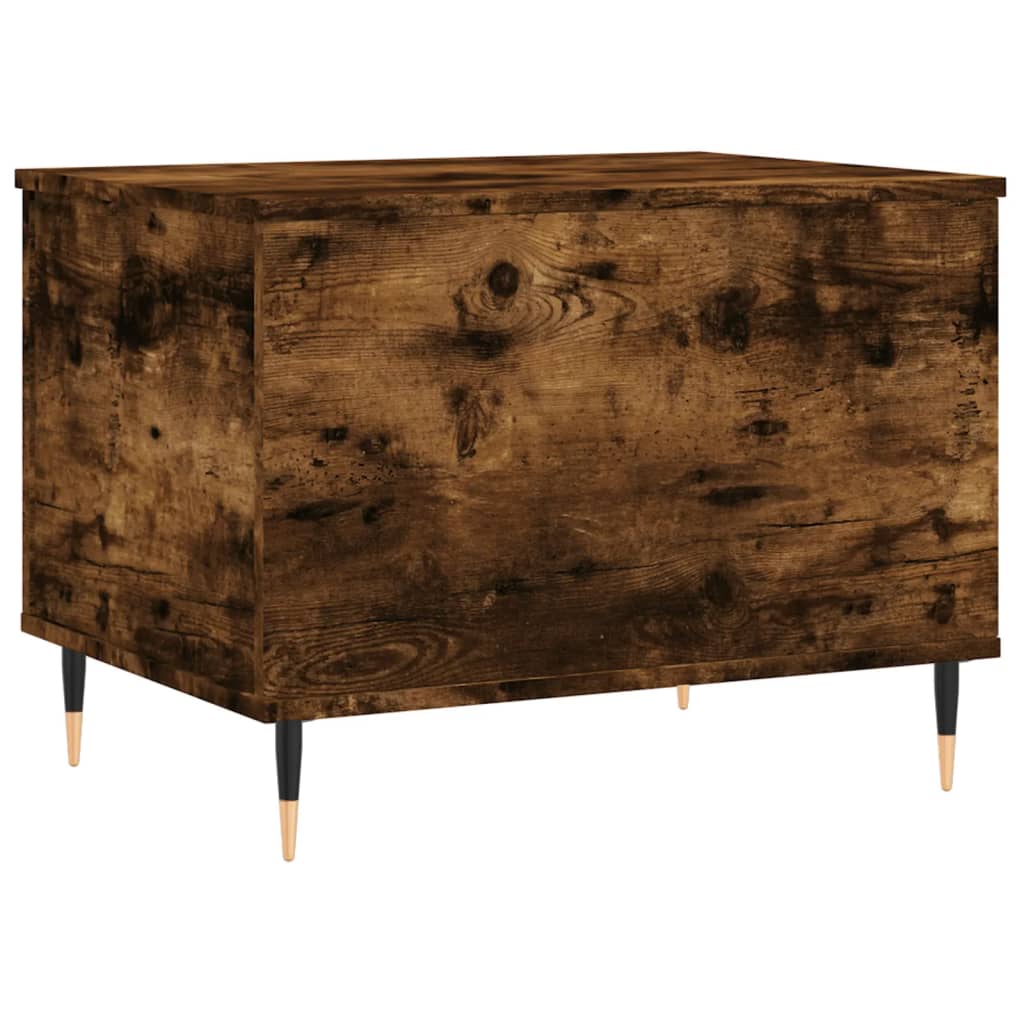 Table basse Chêne fumé 60x44,5x45 cm Bois d’ingénierie - Tables basses