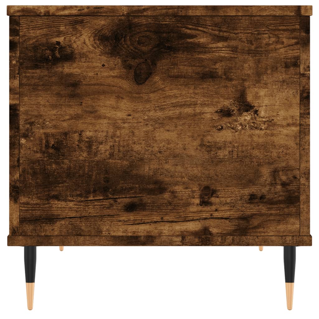 Table basse Chêne fumé 60x44,5x45 cm Bois d’ingénierie - Tables basses
