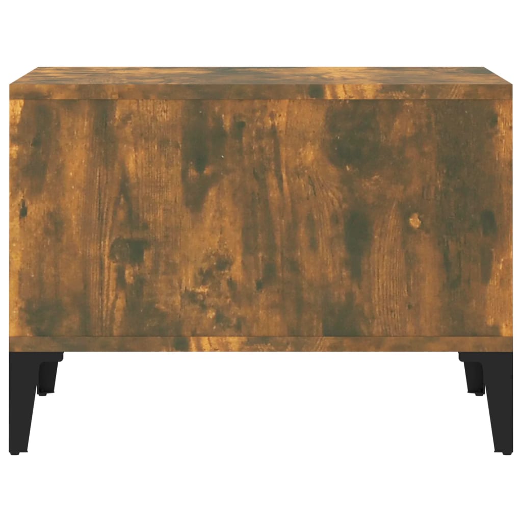 Table basse Chêne fumé 60x50x36,5 cm Bois d’ingénierie - Tables basses
