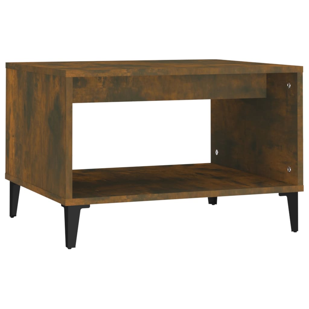 Table basse Chêne fumé 60x50x40 cm Bois d’ingénierie - Tables basses