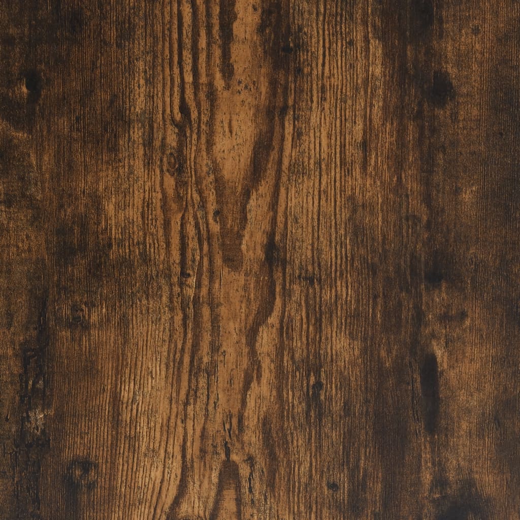 Table basse chêne fumé 70x50x50 cm bois d’ingénierie et métal - Tables basses
