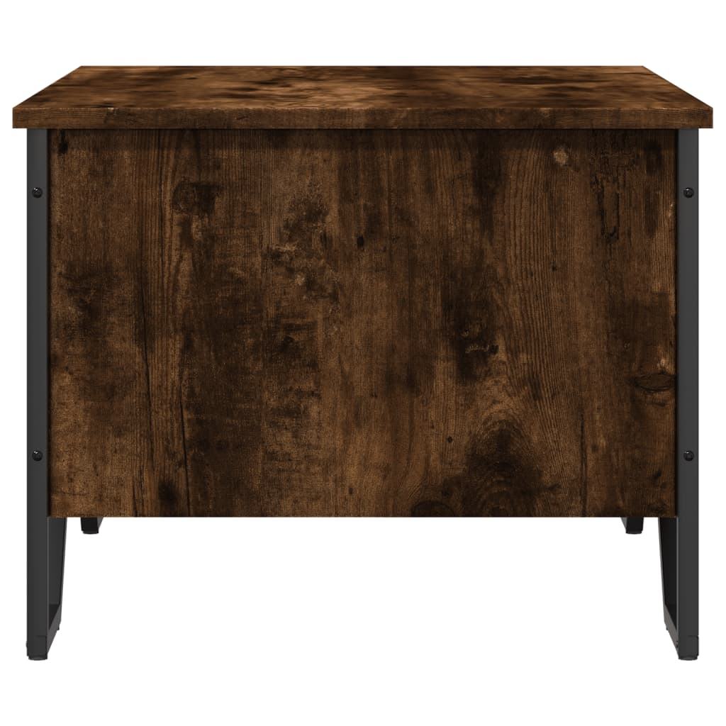 Table basse chêne fumé 75x51x40 cm bois d’ingénierie - Tables basses