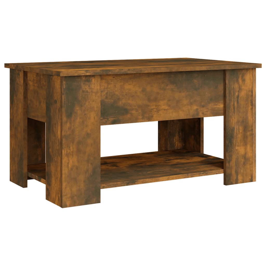 Table basse Chêne fumé 79x49x41 cm Bois d’ingénierie - Tables basses