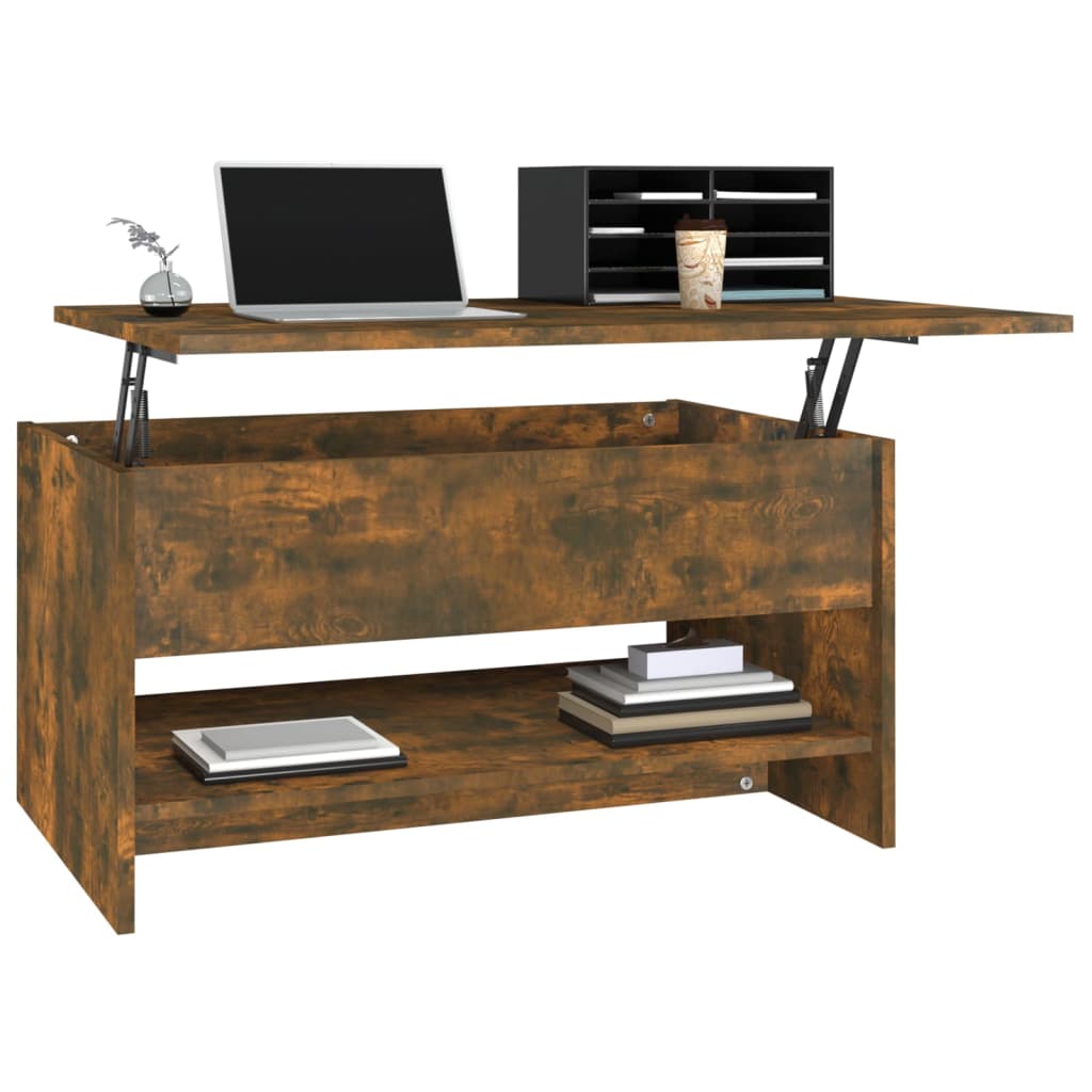 Table basse Chêne fumé 80x50x40 cm Bois d’ingénierie - Tables basses