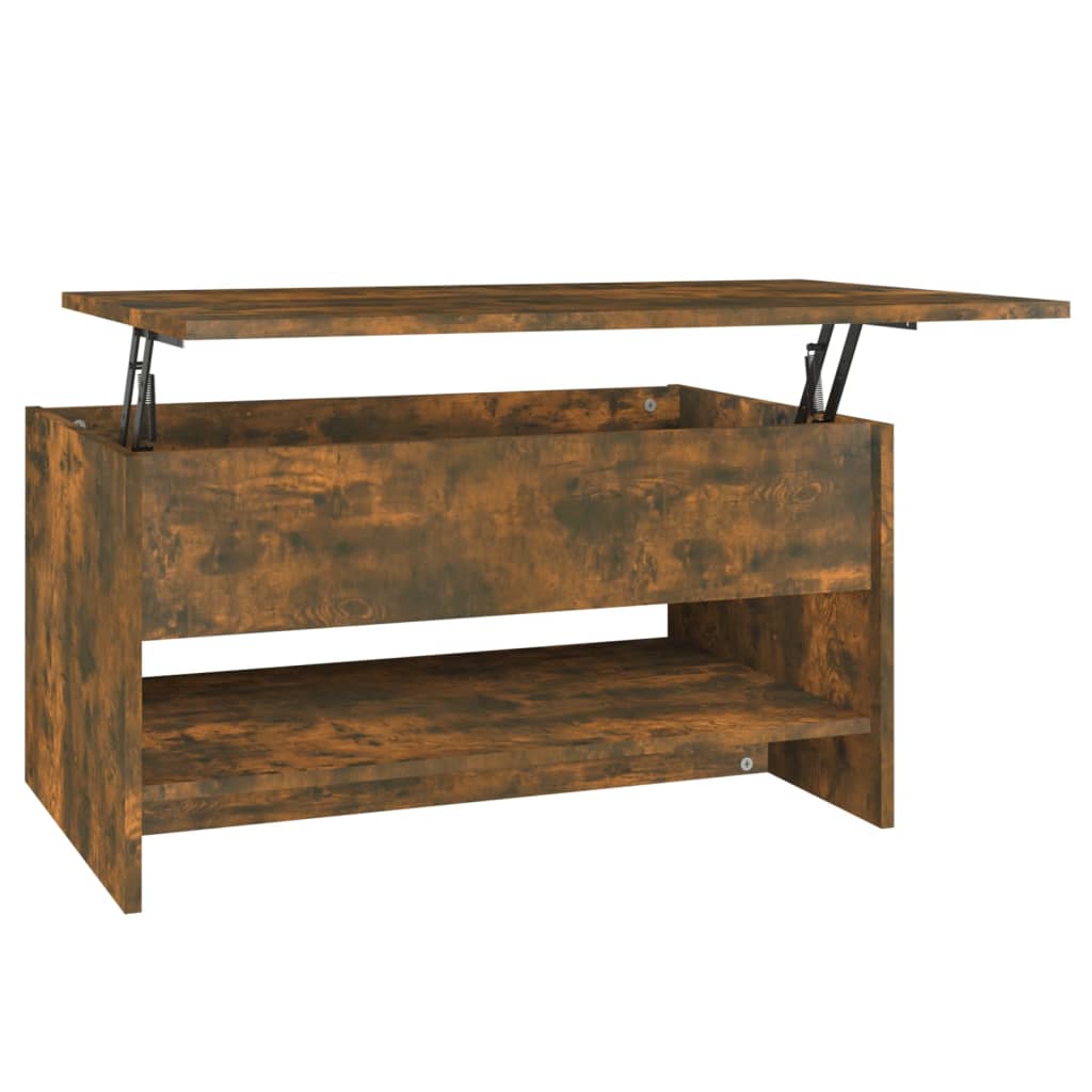 Table basse Chêne fumé 80x50x40 cm Bois d’ingénierie - Tables basses