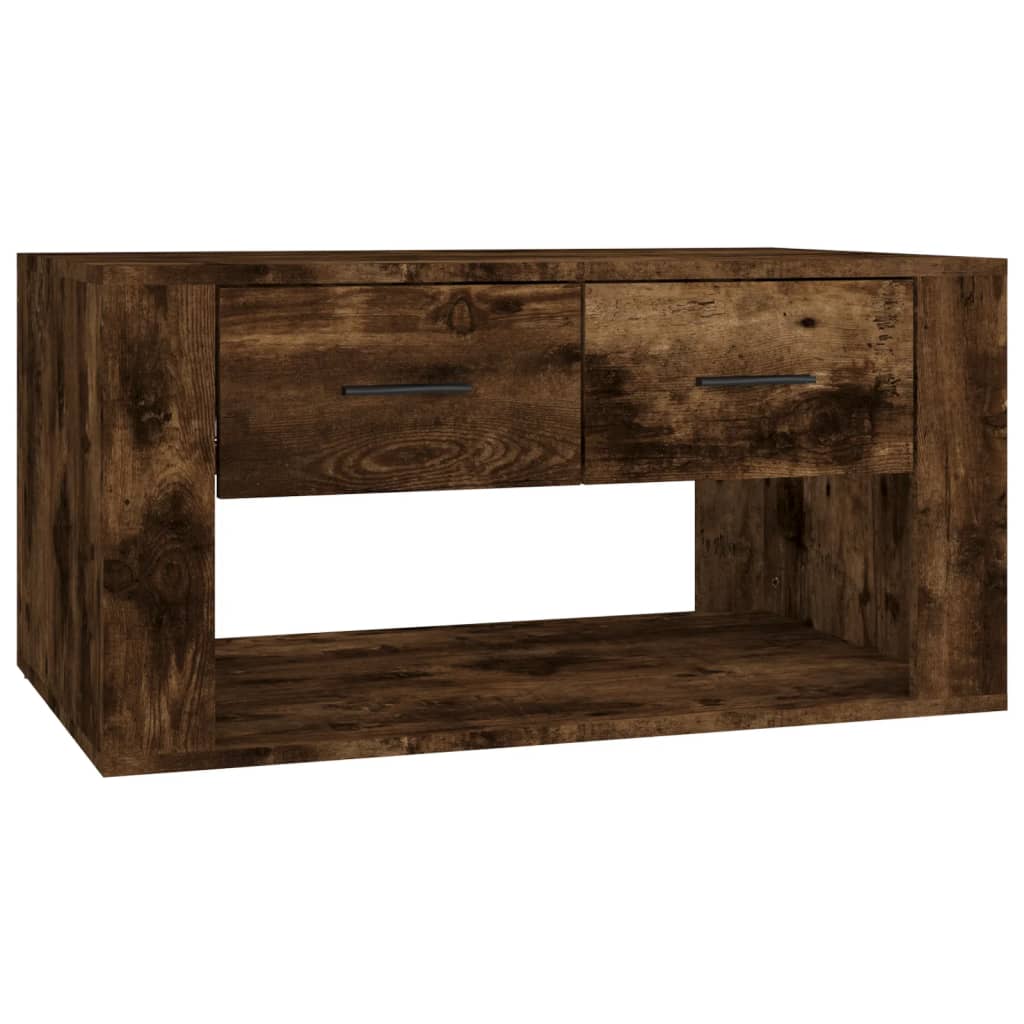 Table basse Chêne fumé 80x50x40 cm Bois d’ingénierie - Tables basses