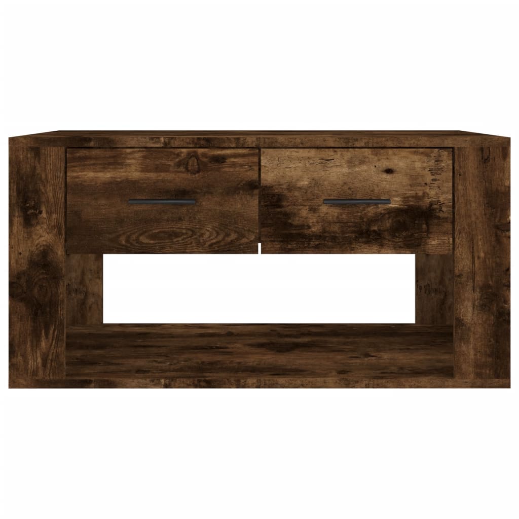 Table basse Chêne fumé 80x50x40 cm Bois d’ingénierie - Tables basses