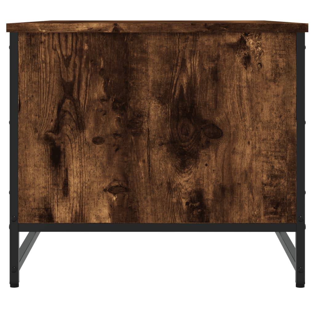 Table basse chêne fumé 85,5x51x45 cm bois d’ingénierie - Tables basses