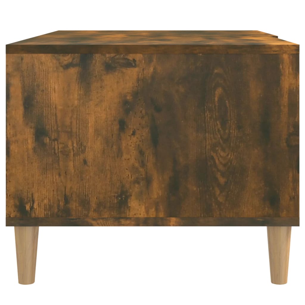 Table basse chêne fumé 89,5x50x40 cm bois d’ingénierie - Tables basses