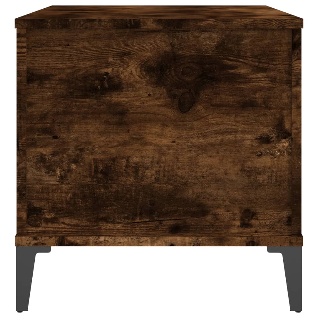 Table basse Chêne fumé 90x44,5x45 cm Bois d’ingénierie - Tables basses