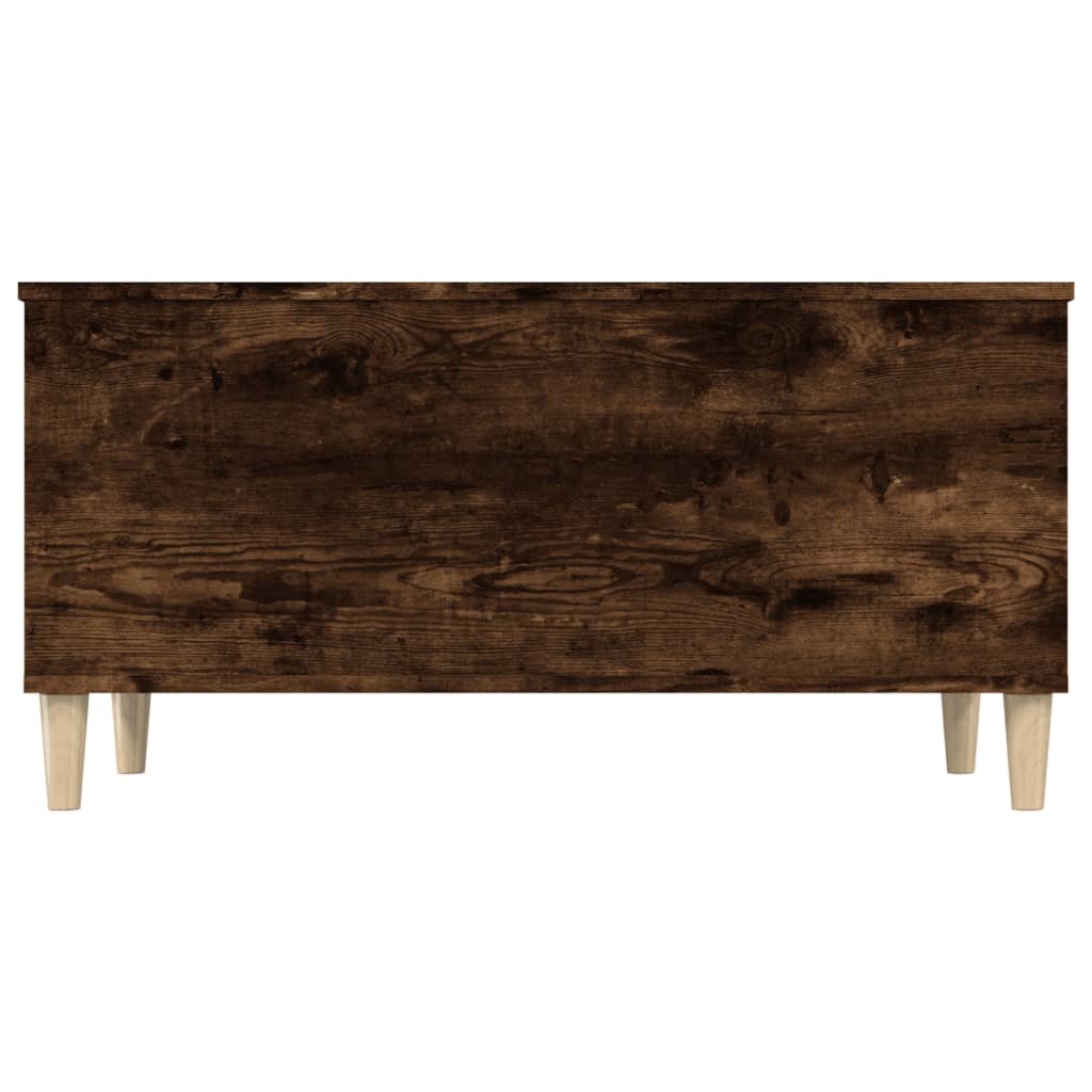 Table basse Chêne fumé 90x44,5x45 cm Bois d’ingénierie - Tables basses
