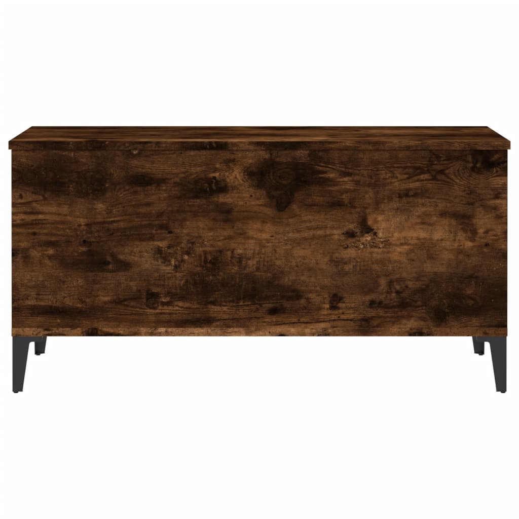 Table basse Chêne fumé 90x44,5x45 cm Bois d’ingénierie - Tables basses