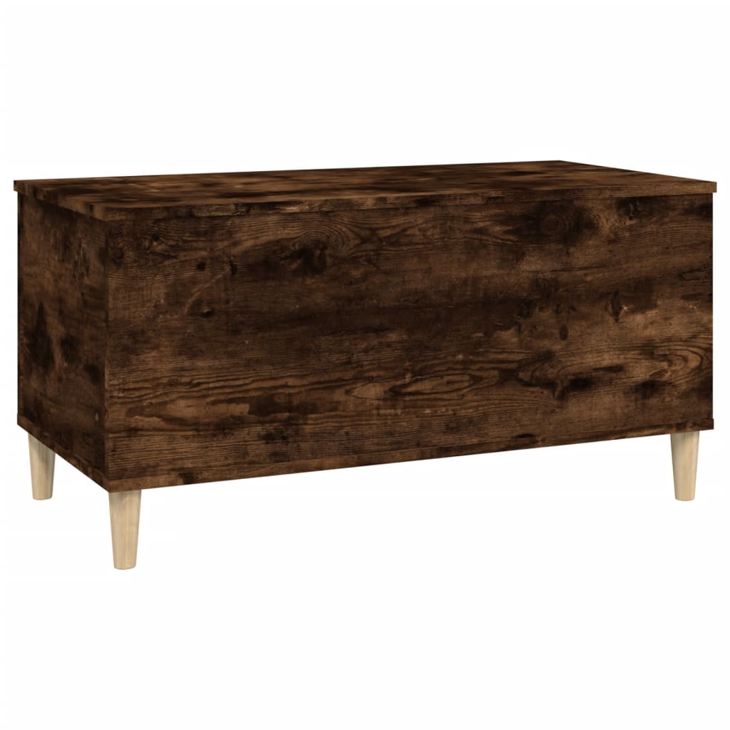 Table basse Chêne fumé 90x44,5x45 cm Bois d’ingénierie - Tables basses