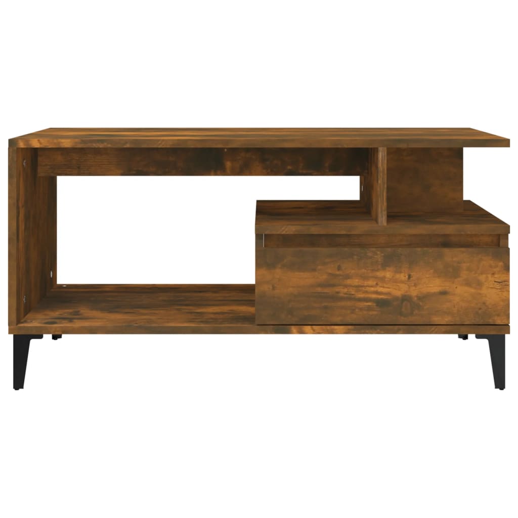 Table basse Chêne fumé 90x49x45 cm Bois d’ingénierie - Tables basses