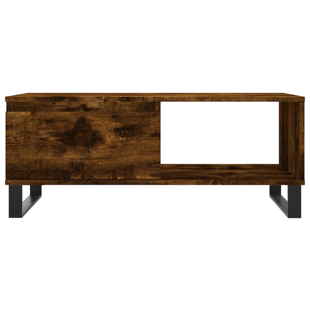 Table basse Chêne fumé 90x50x36,5 cm Bois d’ingénierie - Tables basses