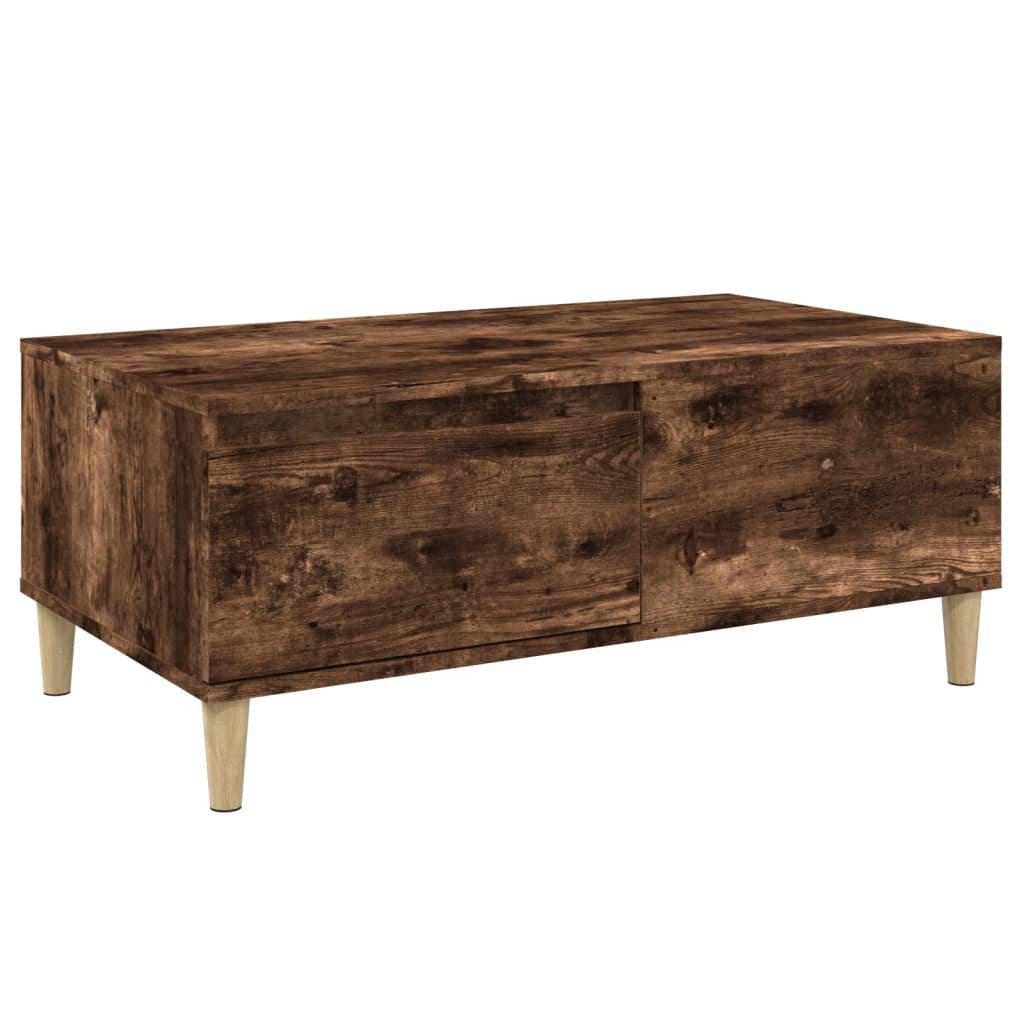 Table basse Chêne fumé 90x50x36,5 cm Bois d’ingénierie - Tables basses
