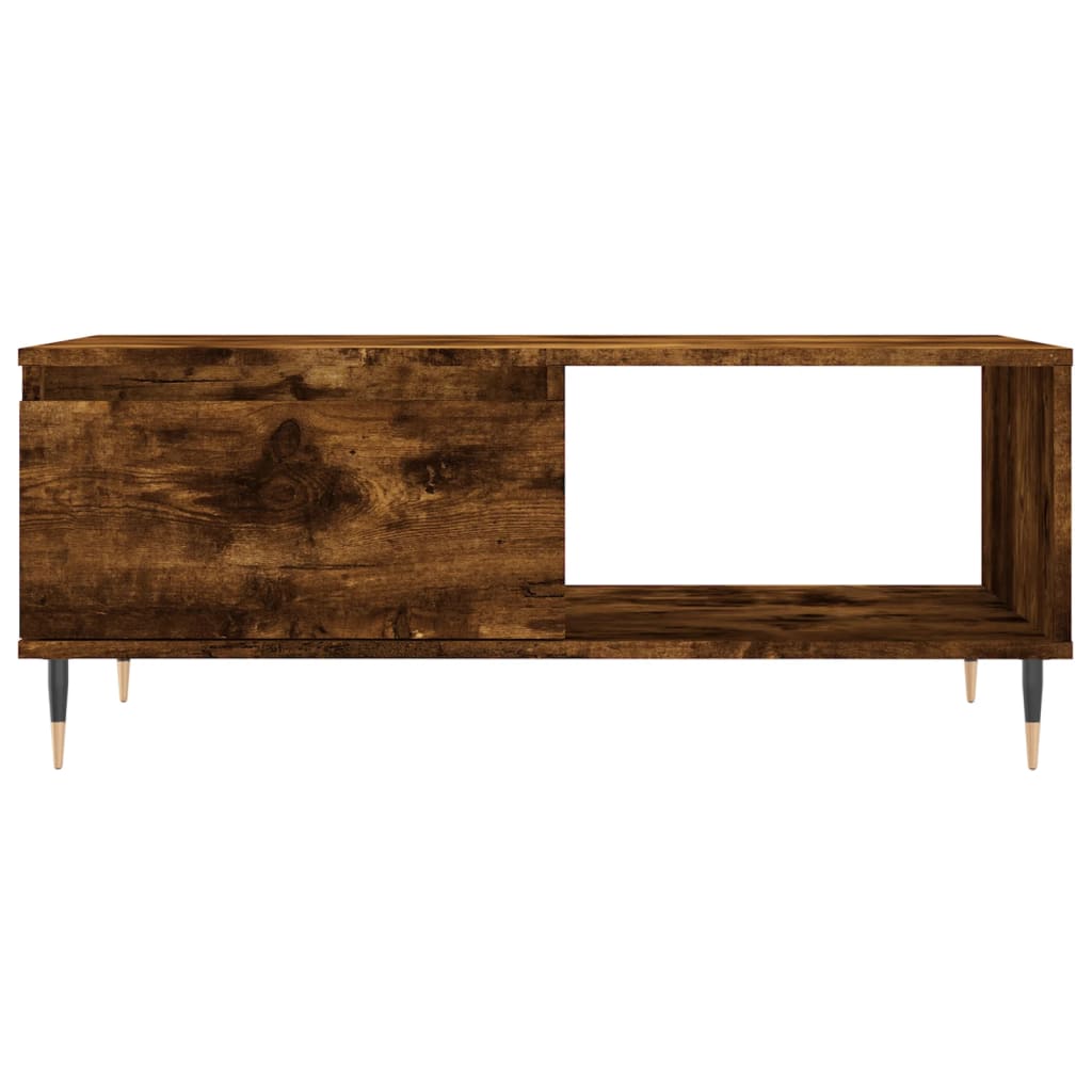 Table basse Chêne fumé 90x50x36,5 cm Bois d’ingénierie - Tables basses