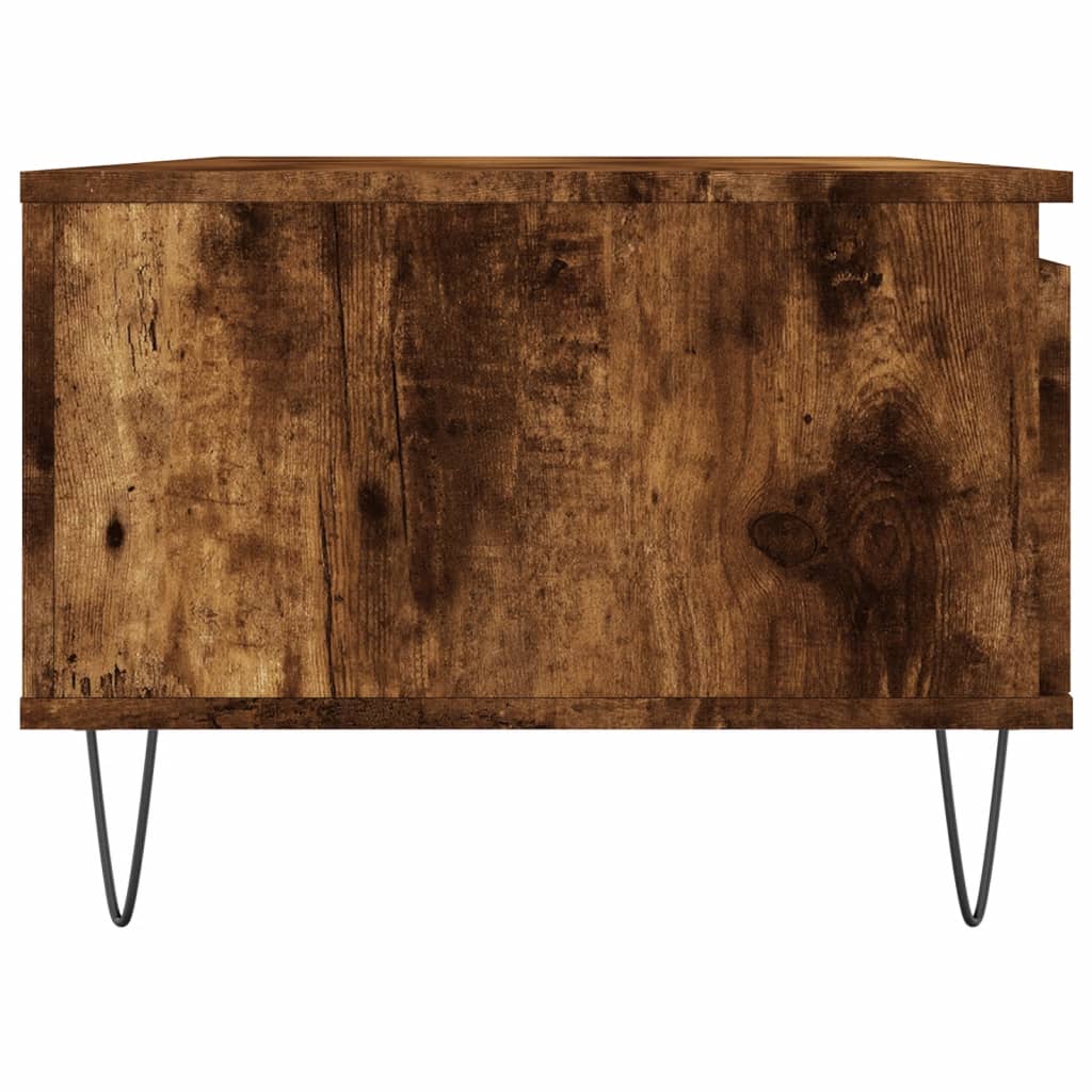 Table basse Chêne fumé 90x50x36,5 cm Bois d’ingénierie - Tables basses