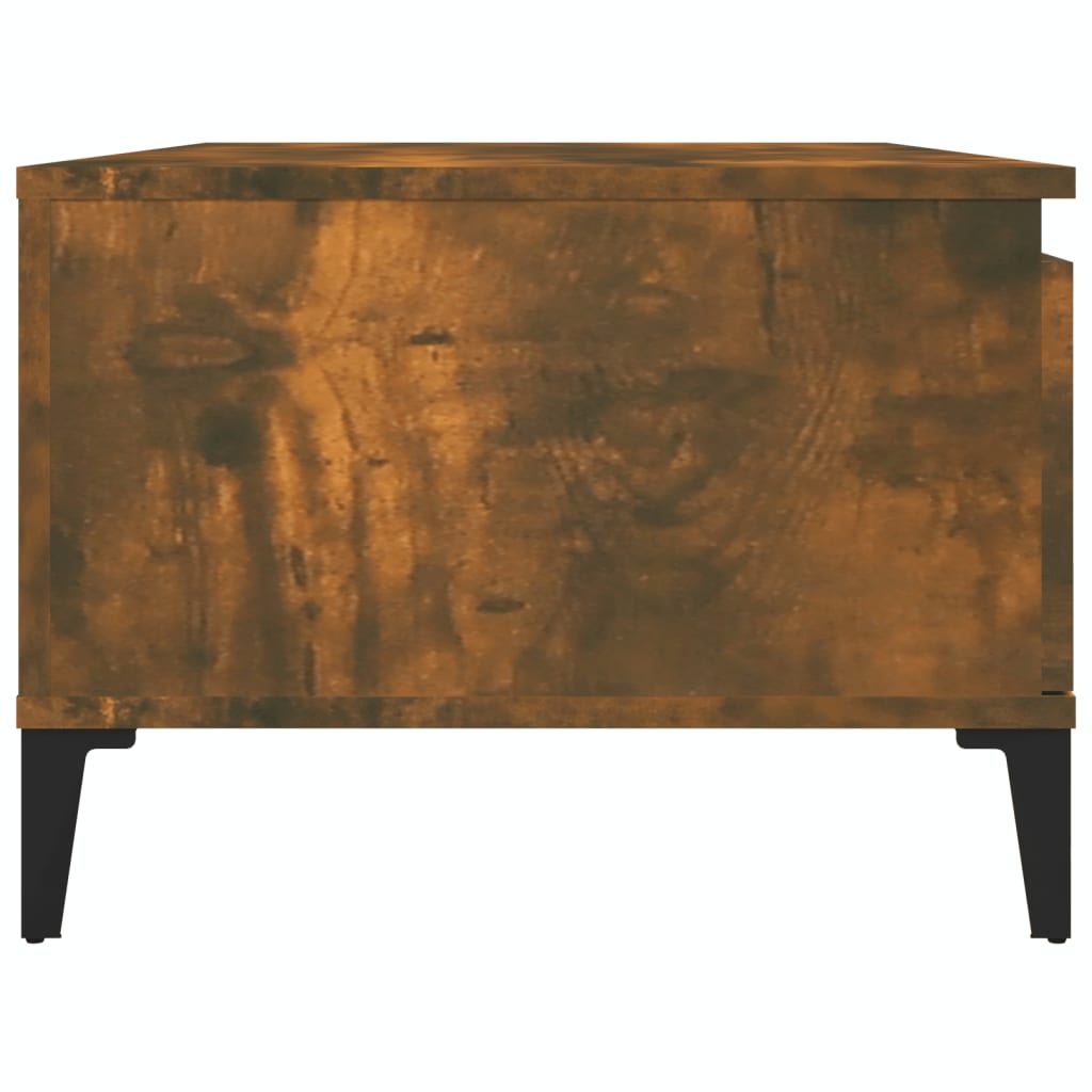 Table basse Chêne fumé 90x50x36,5 cm Bois d’ingénierie - Tables basses