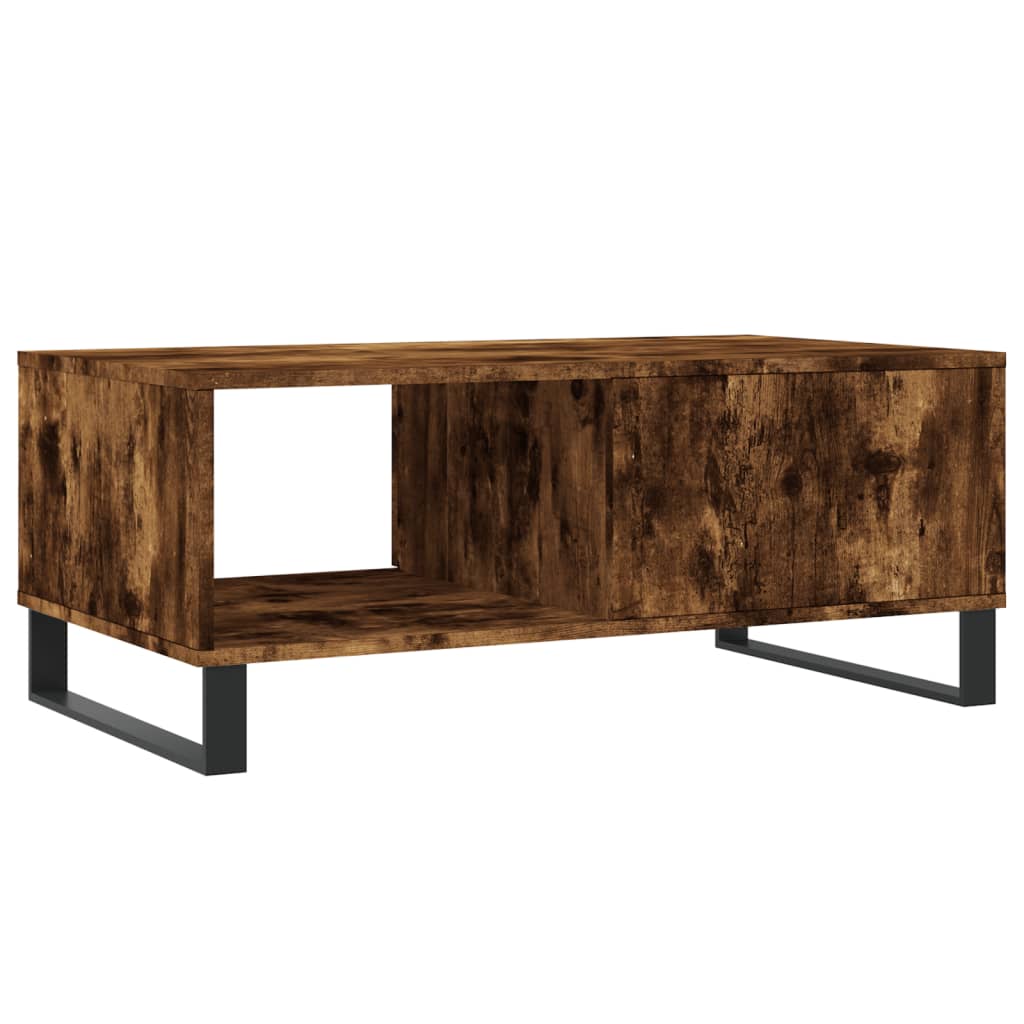 Table basse Chêne fumé 90x50x36,5 cm Bois d’ingénierie - Tables basses