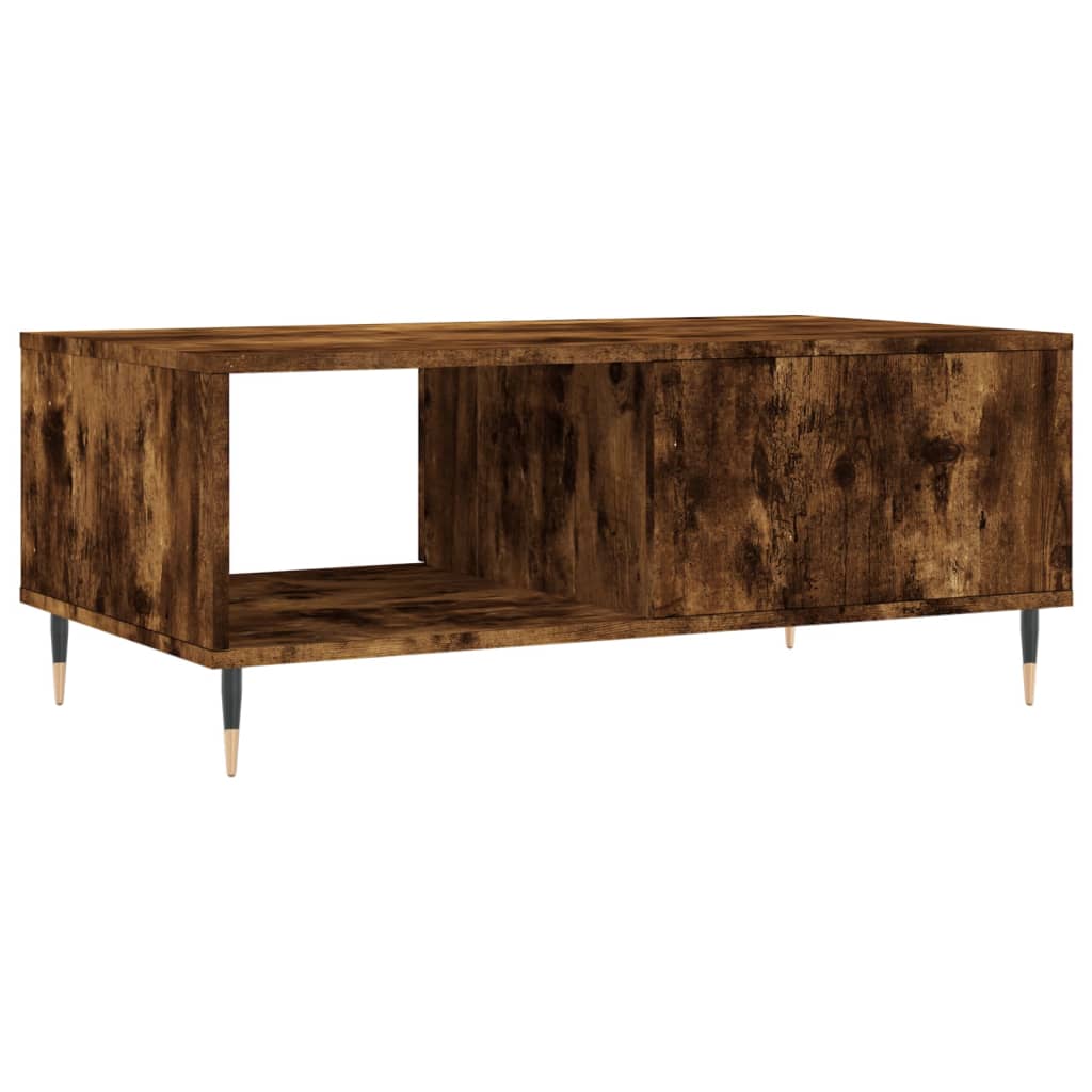 Table basse Chêne fumé 90x50x36,5 cm Bois d’ingénierie - Tables basses