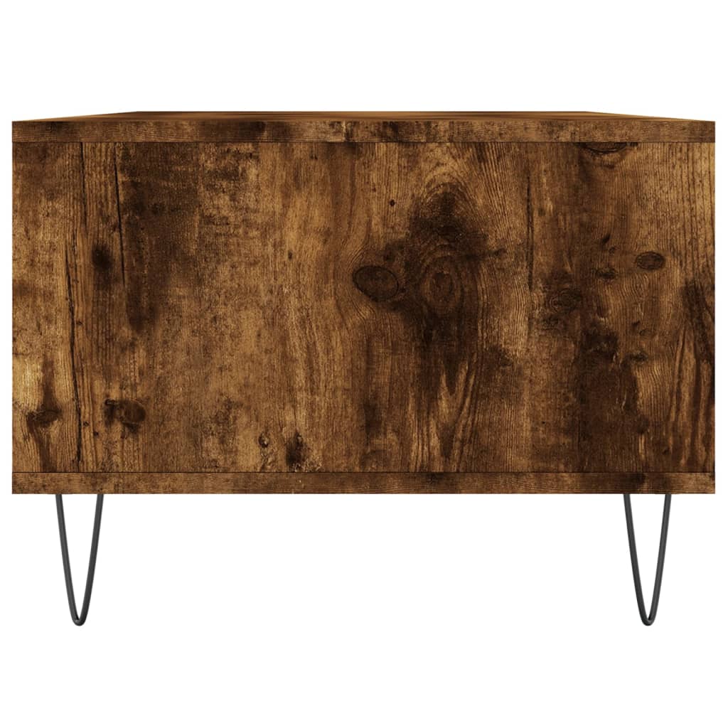 Table basse Chêne fumé 90x50x36,5 cm Bois d’ingénierie - Tables basses