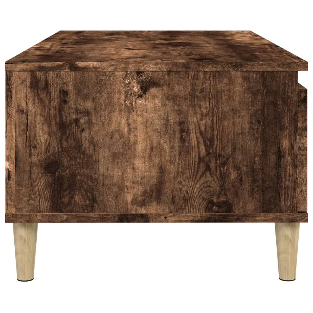 Table basse Chêne fumé 90x50x36,5 cm Bois d’ingénierie - Tables basses
