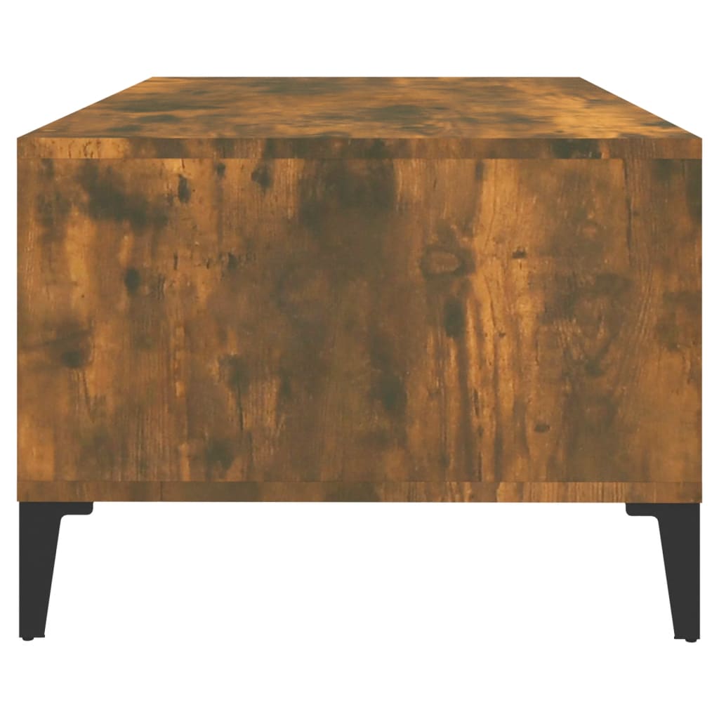 Table basse Chêne fumé 90x50x36,5 cm Bois d’ingénierie - Tables basses