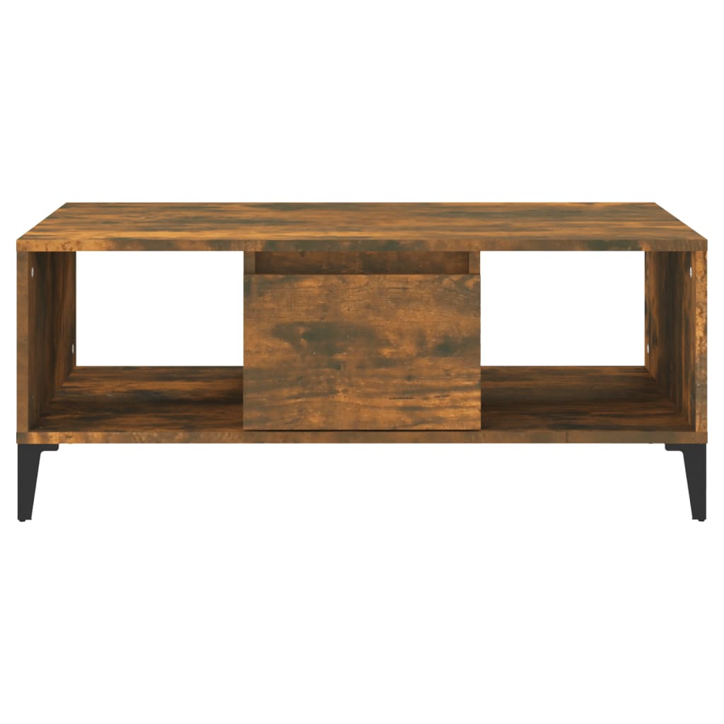 Table basse Chêne fumé 90x50x36,5 cm Bois d’ingénierie - Tables basses