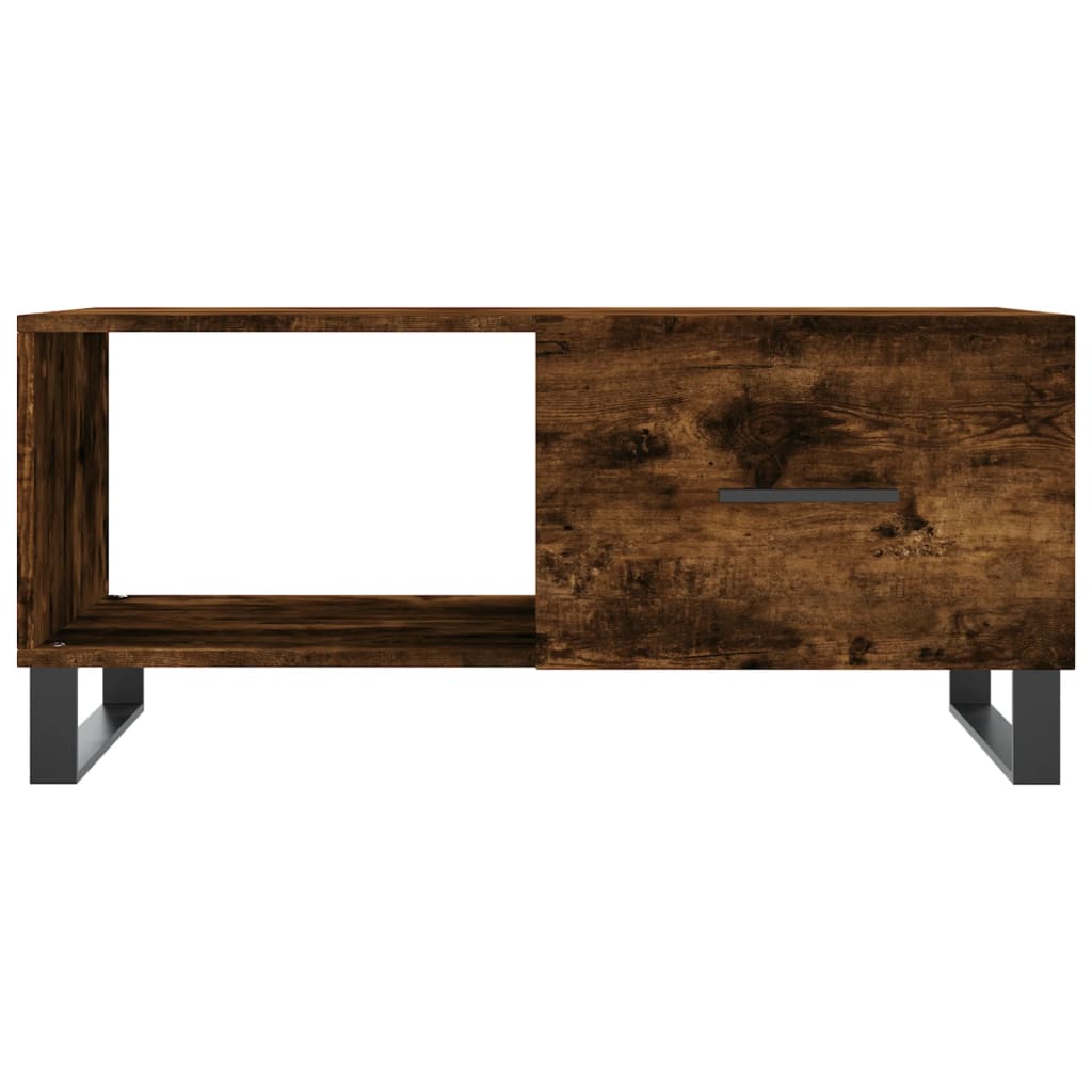 Table basse chêne fumé 90x50x40 cm bois d’ingénierie - Tables basses