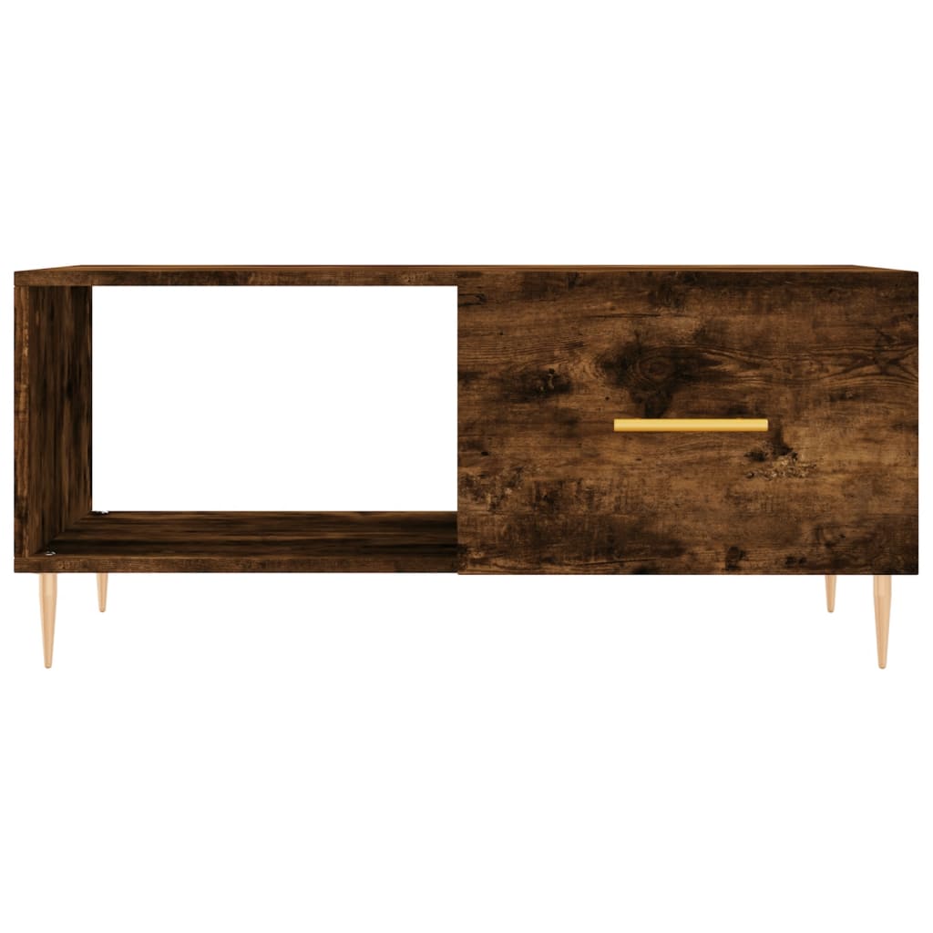 Table basse chêne fumé 90x50x40 cm bois d’ingénierie - Tables basses