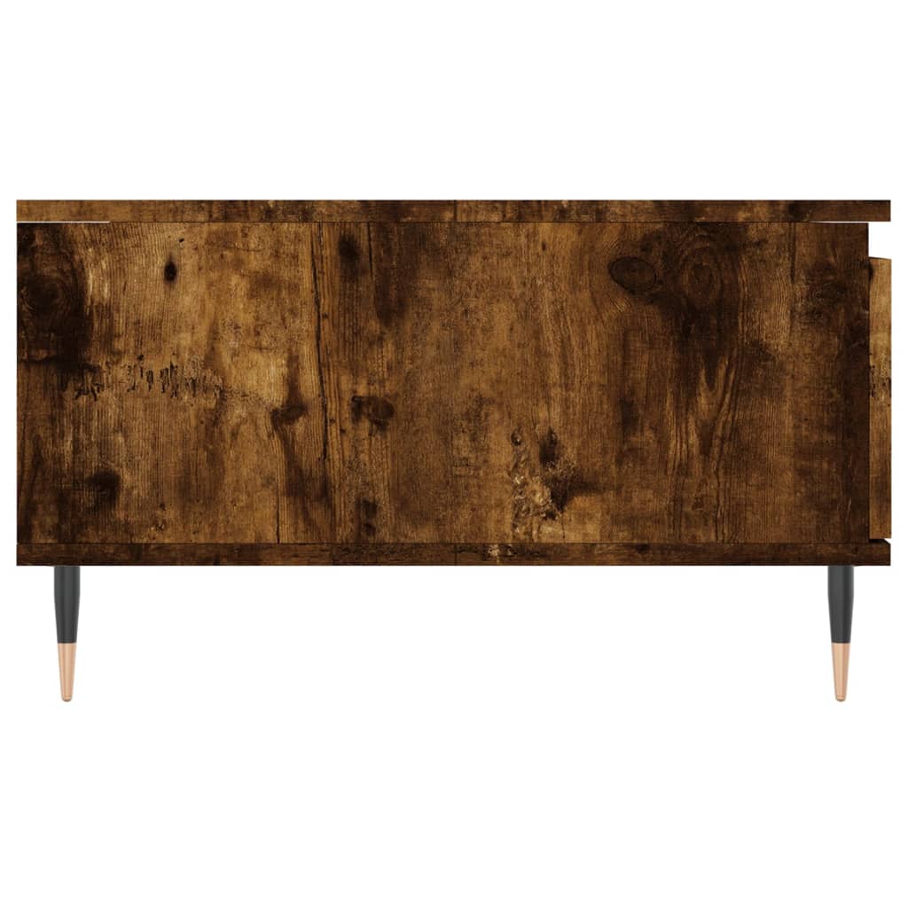 Table basse chêne fumé 90x60x35 cm bois d’ingénierie - Tables basses