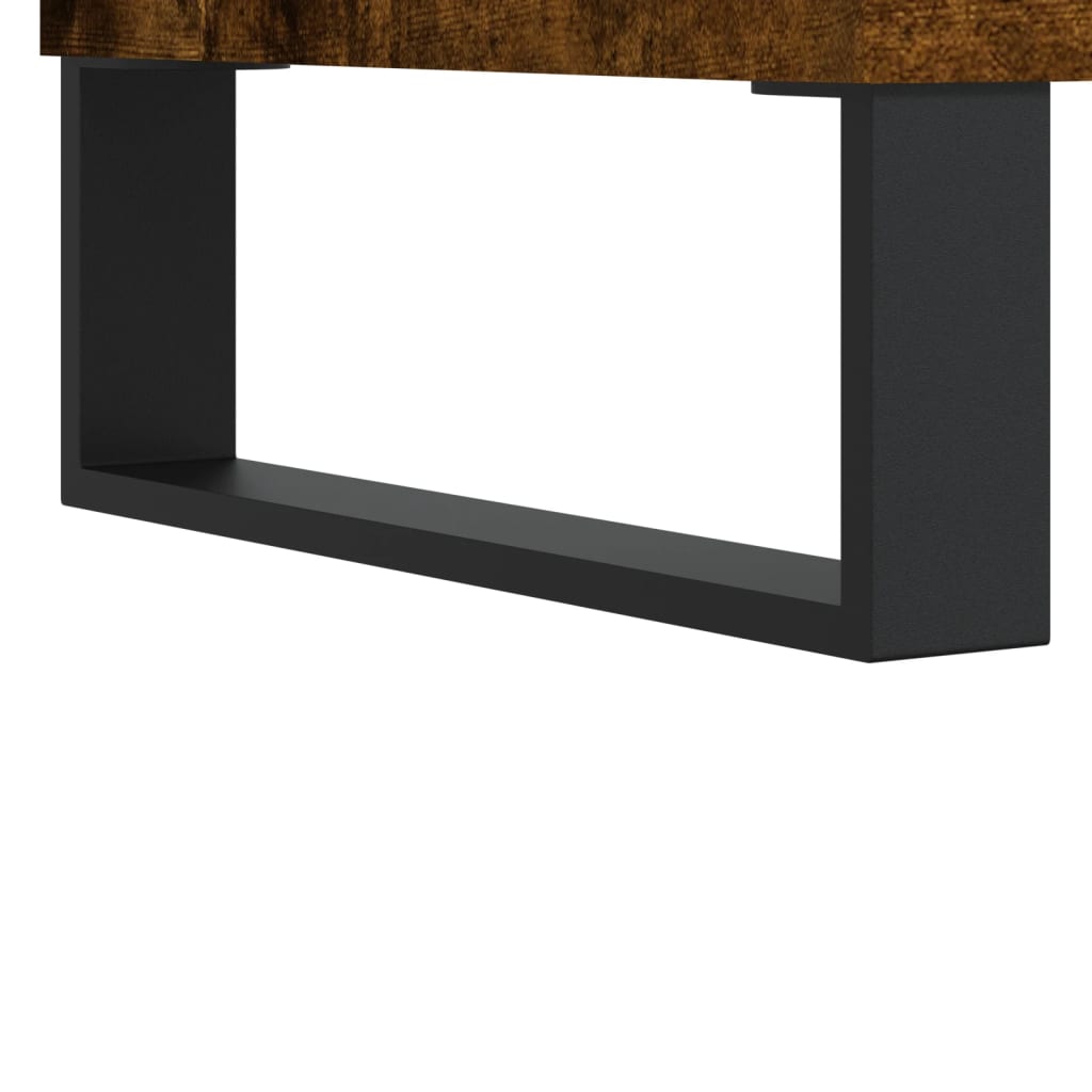 Table basse chêne fumé 90x60x35 cm bois d’ingénierie - Tables basses