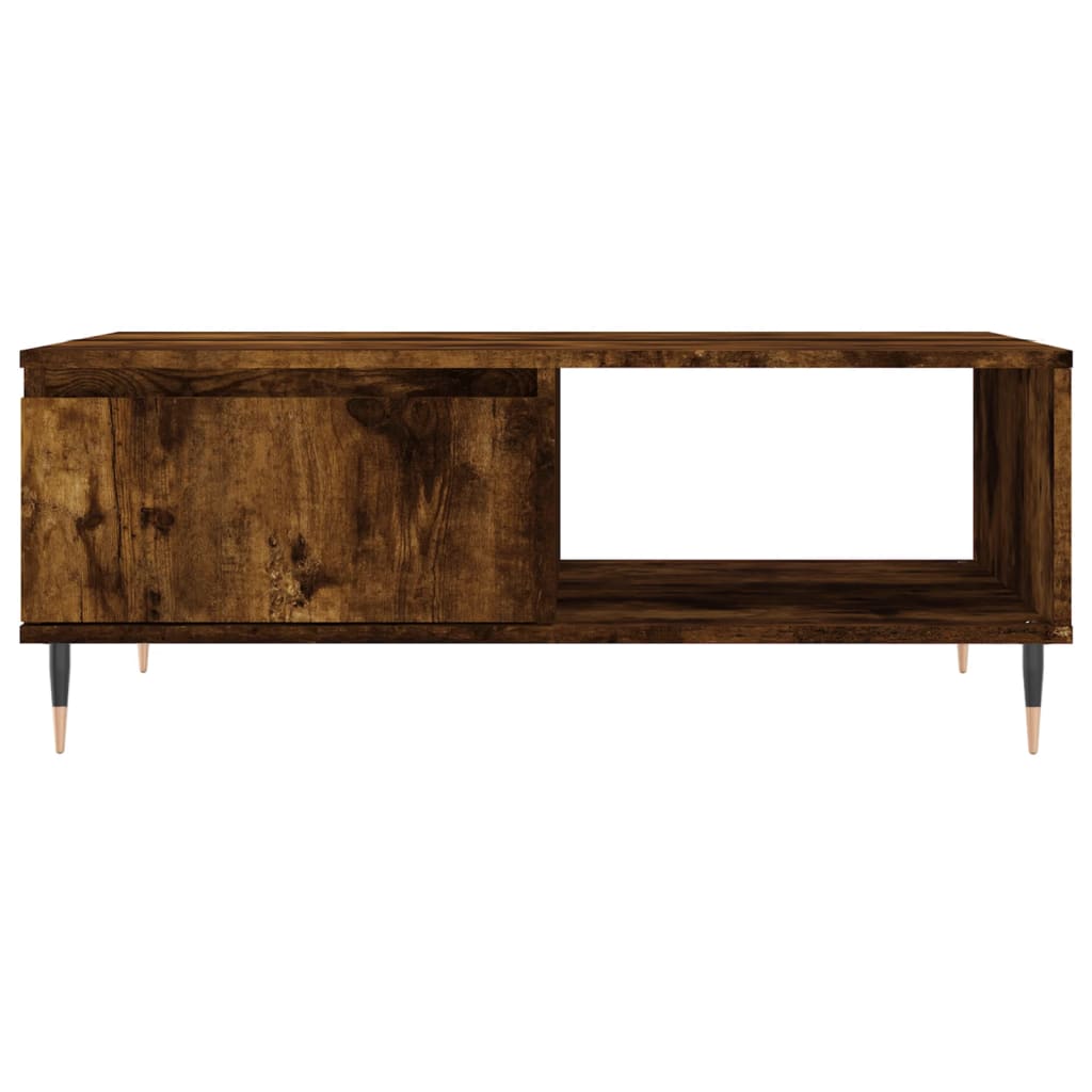 Table basse chêne fumé 90x60x35 cm bois d’ingénierie - Tables basses