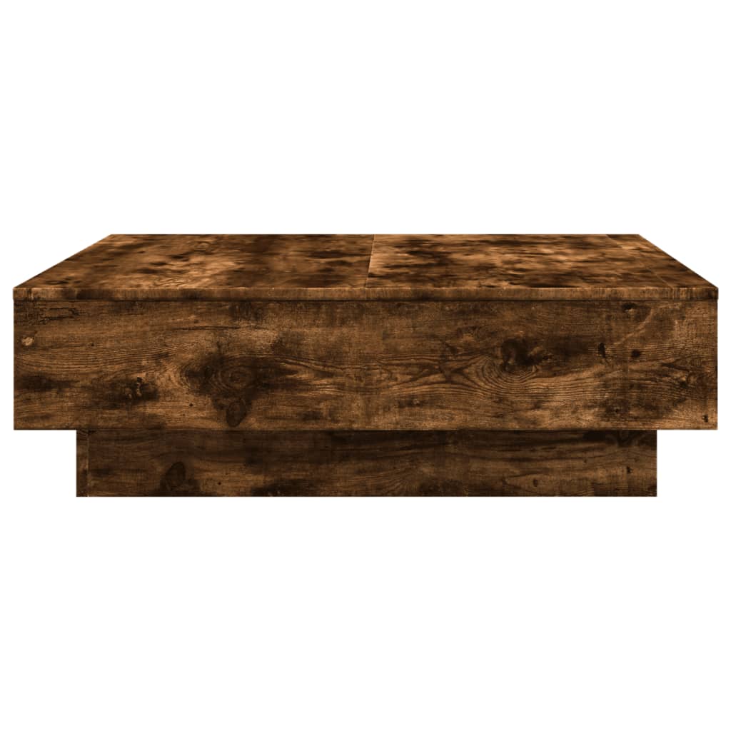 Table basse Chêne fumé 90x90x28 cm Bois d’ingénierie - Tables basses