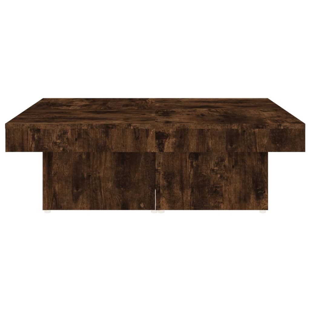 Table basse Chêne fumé 90x90x28 cm Bois d’ingénierie - Tables basses