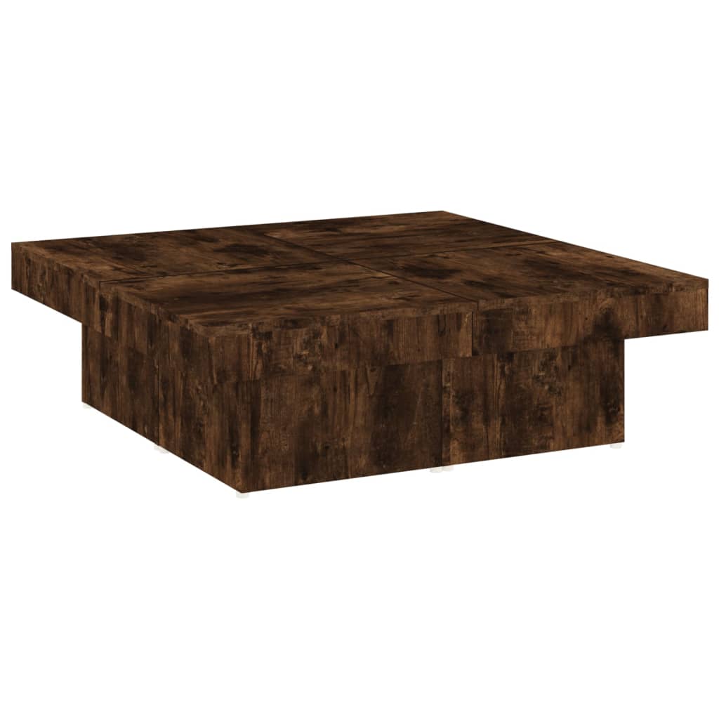 Table basse Chêne fumé 90x90x28 cm Bois d’ingénierie - Tables basses