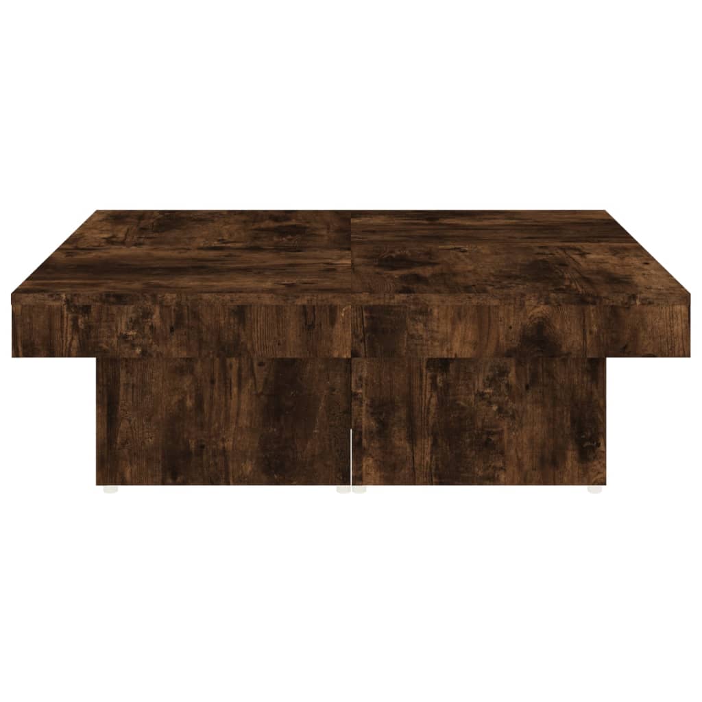Table basse Chêne fumé 90x90x28 cm Bois d’ingénierie - Tables basses