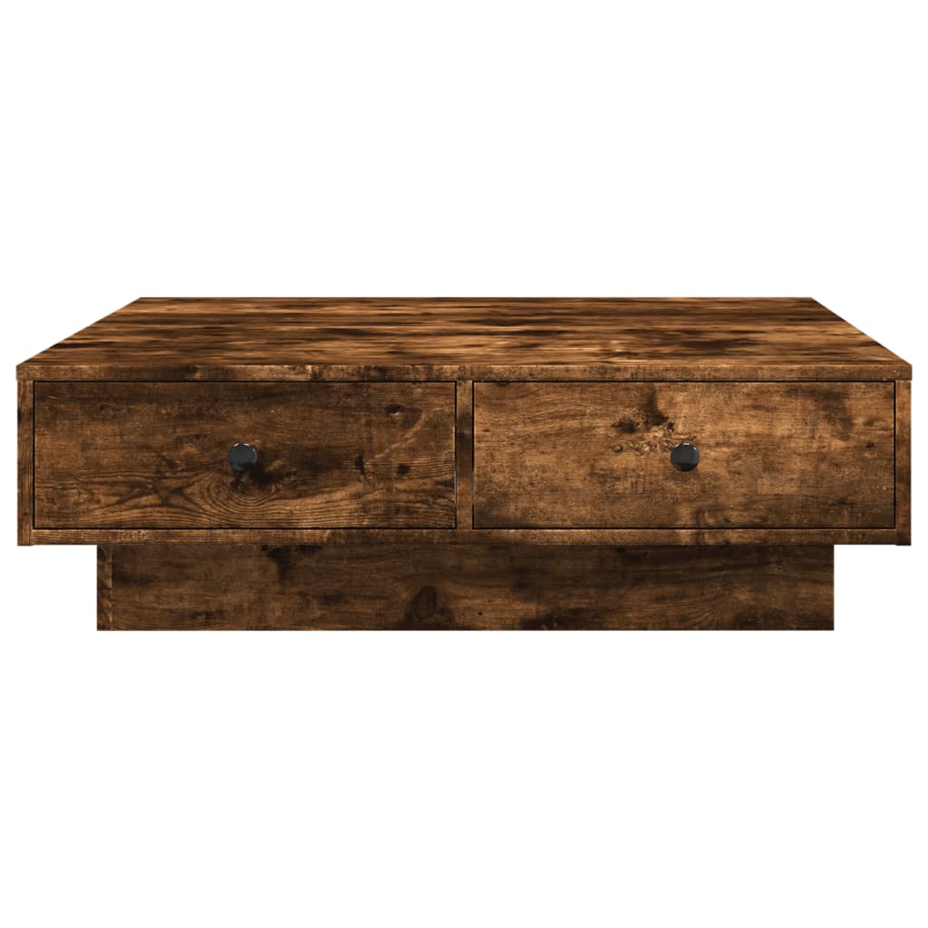 Table basse Chêne fumé 90x90x28 cm Bois d’ingénierie - Tables basses