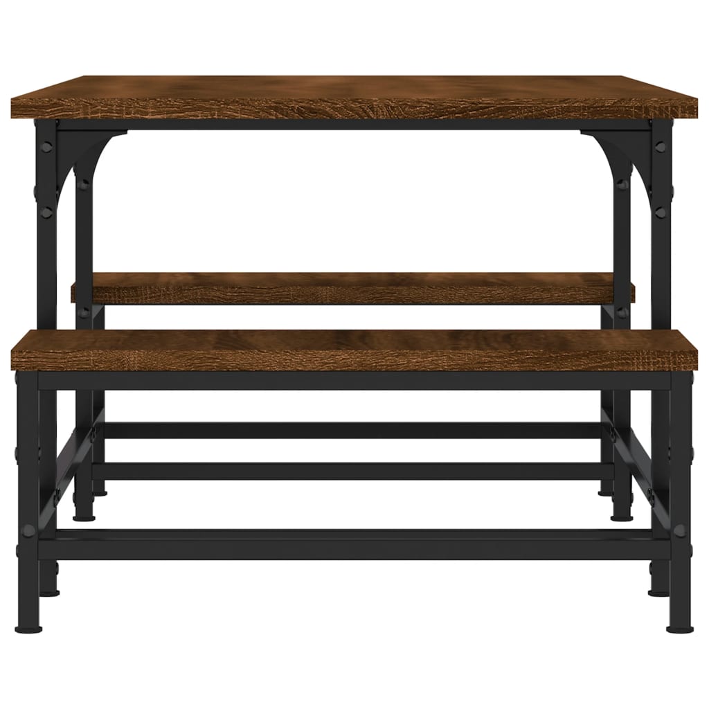 Table basse chêne marron 100x50,5x40 cm bois d’ingénierie - Tables basses